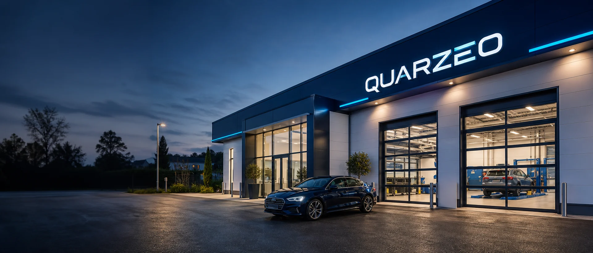 Centre automobile partenaire QUARZEO moderne et accueillant